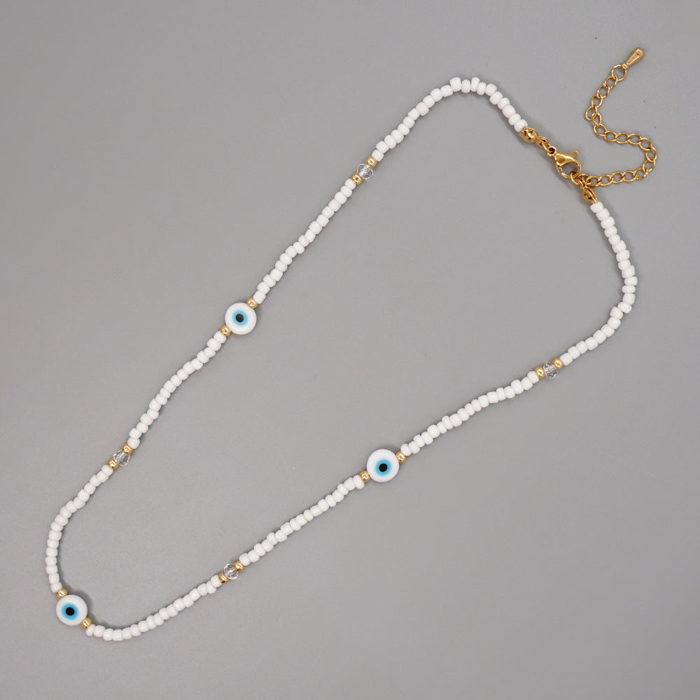 Wholesale Boho Beaded Glass Necklace
